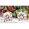 Image 2 : 1.03 CTW Lab Diamond Solitaire Earrings 4P-Martini