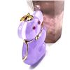 Image 3 : Lavender Jade Koala Bear Pendant with Ruby Eyes