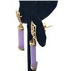 Image 5 : Lavender Jadeite Dangling Bar Earrings