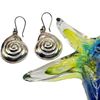 Image 5 : House of Bangles Shell Earrings - Pre-1990's .925