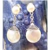 Image 4 : Honora Coin & Drop Cultured Pearl Dangle Earrings