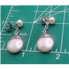Image 9 : Honora Coin & Drop Cultured Pearl Dangle Earrings