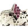 Image 2 : Nostalgic Navette Cluster Ruby Cluster Ring