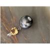 Image 3 : Tahitian Pearl and Cushion-Cut Citrine Pendant