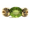Image 5 : East-West Peridot and Blue Diamond Ring
