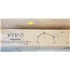 Image 2 : VIVO BLACK 75 X 63 CORNER ELECTRIC SIT TO STAND DESK WITH WHITE LARGE ELECTRIC SINGLE MOTOR FRAME