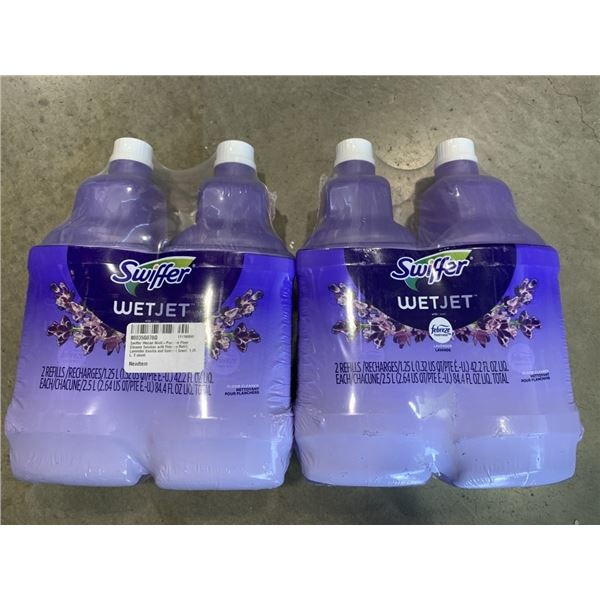 4 NEW SWIFFER WETJET REFILL 42.2 FL. OZ BOTTLES