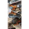 Image 2 : RIDGID POWER TOOLS, DRILL, IMPACT, MULTI TOOL WITH 2 BATTERIES AND CHARGER