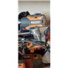 Image 3 : RIDGID POWER TOOLS, DRILL, IMPACT, MULTI TOOL WITH 2 BATTERIES AND CHARGER