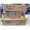 Image 1 : VIVO TRIPLE MONITOR DESK MOUNT, AND 2 VIVO DUAL MONITOR DESK MOUNTS