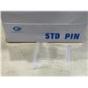 Image 2 : 100MM POLYPROPYLENE STD PIN PLASTIC TAGS, CASE OF 20 BOXES WITH 5,000 EACH