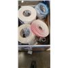Image 2 : WOOD TURNING TOOLS, PAINTING SUPPLIES AND ASSORTED TAPE