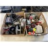 Image 1 : ASSORTED FISHING REELS AND TRAY OF AUTOMOTIVE LIGHTS ETC