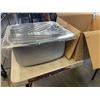 Image 1 : KINDRED STEEL DROP IN LAUNDRY SINK, NEVER INSTALLED, 20-1/4 X 18 INCH