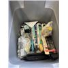 Image 2 : PAPER SHREDDER AND TOTE WITH ASSORTED HARDWARE AND SHOP SUPPLY