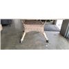 Image 2 : NEW RATANA 48 X 48 OUTDOOR PATIO TABLE WITH TEMPERED GLASS TOP, RETAIL $599 USD