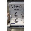 Image 2 : 3 VIVO SINGLE ARM PNEUMATIC DESK STANDS AND SINGLE MONITOR MOUNT