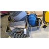 Image 2 : TOOL BAGS, KNEE PADS, BOAT GAS CANS AND PLASTIC BINS