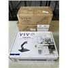 Image 1 : VIVO DUAL ADJUSTABLE MONITOR MOUNT, SINGLE MONITOR ADJUSTABLE MOUNT AND SINGLE MONITOR DESK STAND