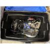 Image 2 : TOTE OF ASSORTED POWER TOOLS INCLUDING JOBATE GRINDER, RECIP SAW AND MORE