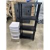 Image 1 : FOUR TIER SHELF AND FOUR-DRAWER ORGANIZER