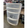 Image 1 : STERILITE 4 DRAWER PLASTIC ORGANIZER