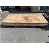 Image 1 : 13 SHEETS OF 3/4" TONGUE AND GROOVE PLYWOOD, 4' X 8'