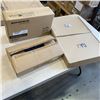 Image 1 : NEW SONGMICS STORAGE TROLLEY, SMALL TWO TIER SHELF AND 2 HANDMADE LEATHER TRAYS