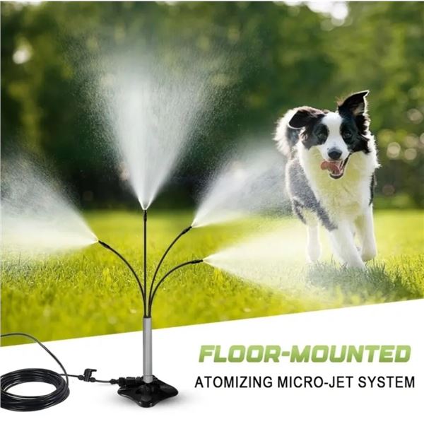 OUTDOOR COOLING SYSTEM - STANDALONE NON-ELECTRIC MIST MAKER WITH ADJUSTABLE NOZZLE