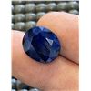 Image 2 : 8.20 CT CERTIFIED MED BLUE SAPPHIRE GEMSTONE ($9,840 APPRAISAL)