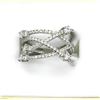 Image 1 : STERLING SILVER CZ RING, SIZE 8, RETAIL $150.00.