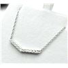 Image 1 : STERLING SILVER NATURAL DIAMOND (0.10CT) NECKLACE, W/A $300.00. DIAMOND IS THE BIRTHSTONE FOR APRIL.