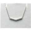 Image 2 : STERLING SILVER NATURAL DIAMOND (0.10CT) NECKLACE, W/A $300.00. DIAMOND IS THE BIRTHSTONE FOR APRIL.
