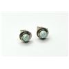 Image 2 : STERLING SILVER OPAL (1.62CT) EARRINGS, W/A $425.00. OPAL IS THE BIRTHSTONE FOR OCTOBER