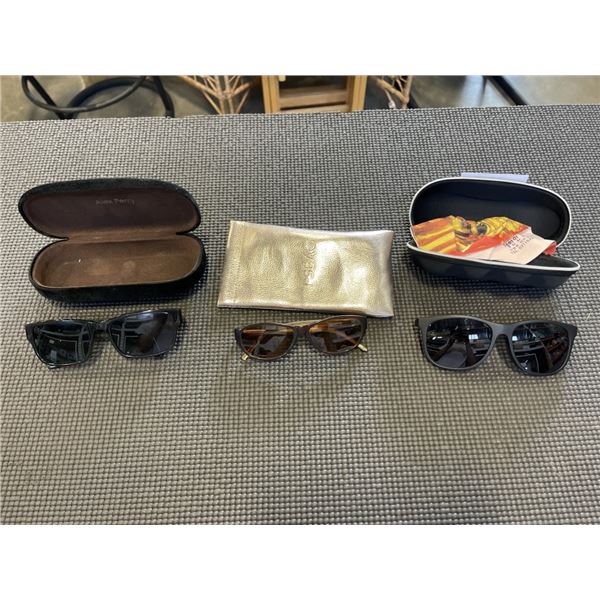 3 PAIRS OF PERSCRIPTION SUNGLASSES