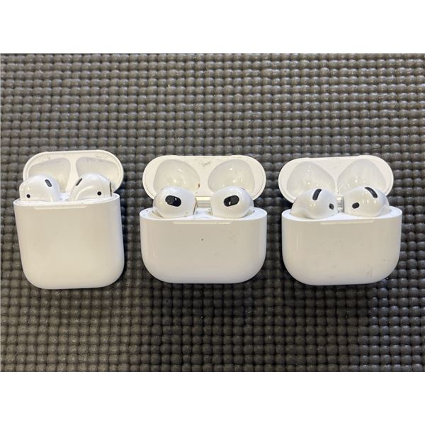 3 PAIRS OF APPLE AIRPODS, LOST PROPERTY UNKNOWN CONDITION