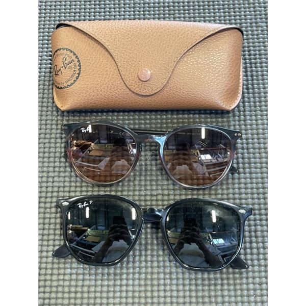 2 PAIRS OF RAY BAN SUNGLASSES, UNAUTHENTICATED