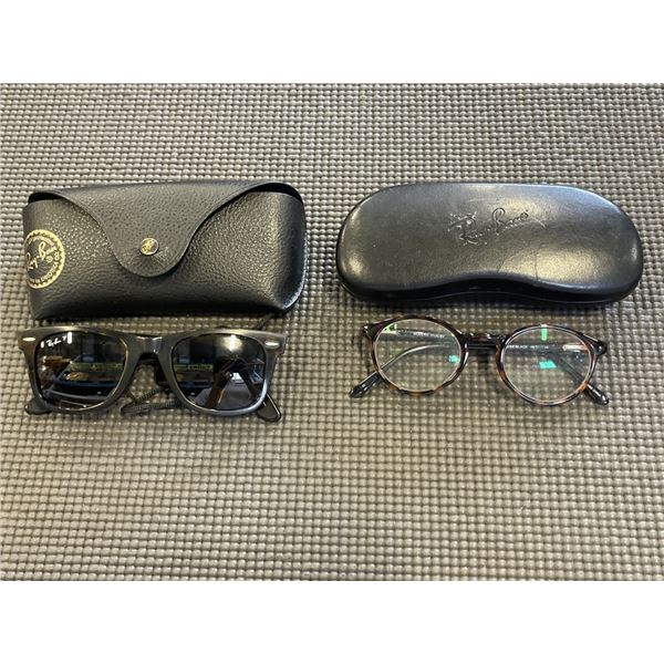 2 PAIRS OF RAY BAN SUNGLASSES, UNAUTHENTICATED