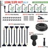 Image 1 : 393" DIY FREE BENDING UNIVERSAL SPRAY KIT FOR GREENHOUSE GARDEN FLOWERS PLANT WATERING IRRIGATION PA
