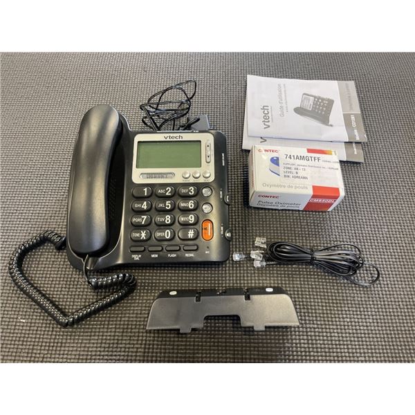 VTECH OFFICE PHONE, CONTECT PULSE OXIMETER  AND DRUM UNIT FOR BROTHER PRINTER