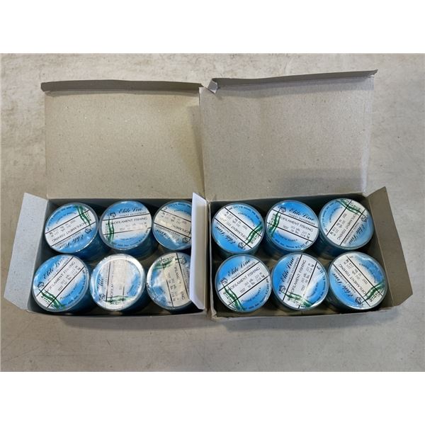 12 NEW SPOOLS OF 50LB TEST MONOFILAMENT FISHING LINE