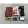 Image 1 : 3 CIGARETTE CASES, NINTENDO SWITCH CASE, CELL PHONE CASE, TABLET CASE AND PUTTER HEAD COVER