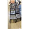 Image 1 : FOUR BLACK MATCHING DINING CHAIRS