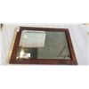 Image 1 : ANTIQUE OAK FRAMED MIRROR