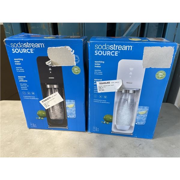 2 SODA STREAM SOURCE CARBONATED DRINK MACHINES, TOTAL RETAIL $158