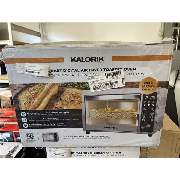 KALORIK 22QT TOUCHSCREEN AIR FRYER TOASTER OVEN - TESTED WORKING, RETAIL $249