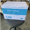 Image 1 : CASE OF NEW VINYL GLOVES SIZE MEDIUM 1000CT