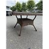Image 3 : NEW RATANA 48 X 48 DARK BROWN OUTDOOR PATIO TABLE WITH TEMPERED GLASS TOP, RETAIL $599 USD 2 BOX LOT