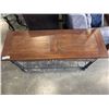 Image 2 : CONSOLE TABLE WITH 2 RATTAN DRAWERS
