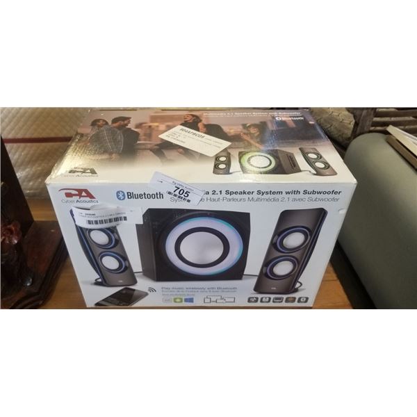 CYBER ACCOUSTICS 2.1 MULTIMEDIA COMPUTER SPEAKER SOUND SYSTEM WITH SUB